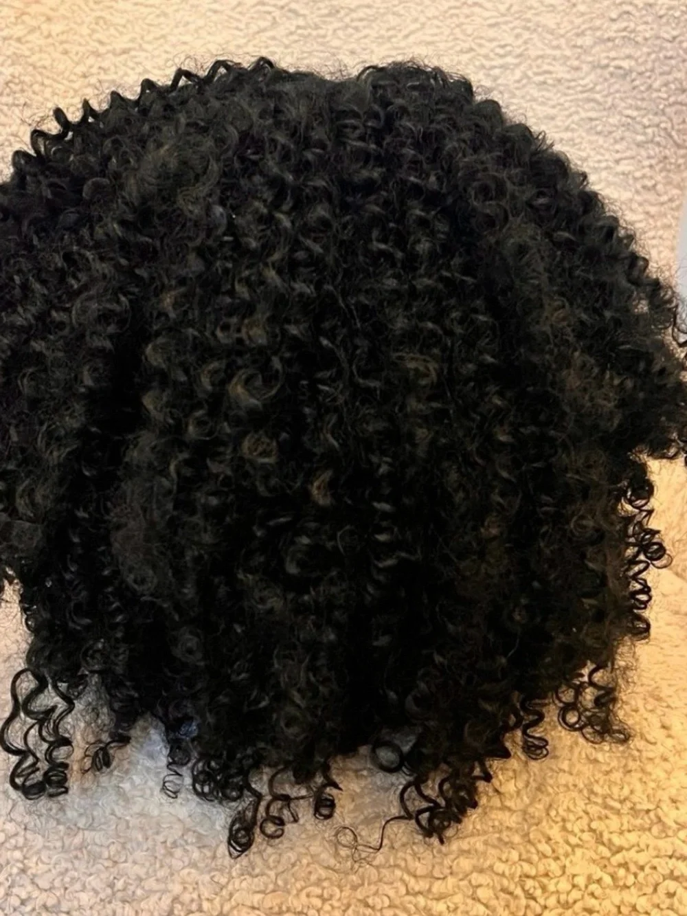 Black Curly Synthetic Afro Wig